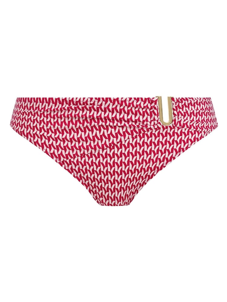 Fantasie Red Radiant Koh Lipe Mid Rise Bikini Briefs - Image 4 of 4