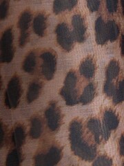 River Island Brown Leopard Print Bow Blouse - Image 4 of 4