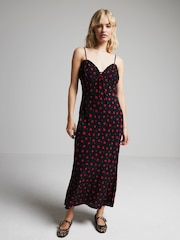 River Island Red Strappy Slip Dress - Image 1 of 4