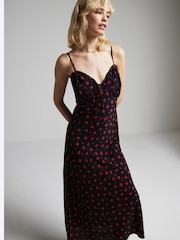 River Island Red Strappy Slip Dress - Image 2 of 4