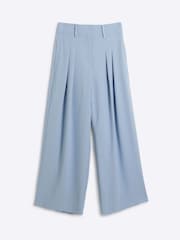 River Island Blue Petite Wide Leg Tailored Trousers - Image 5 of 6