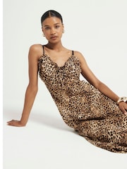 River Island Brown Strappy Slip Dress - Image 2 of 4