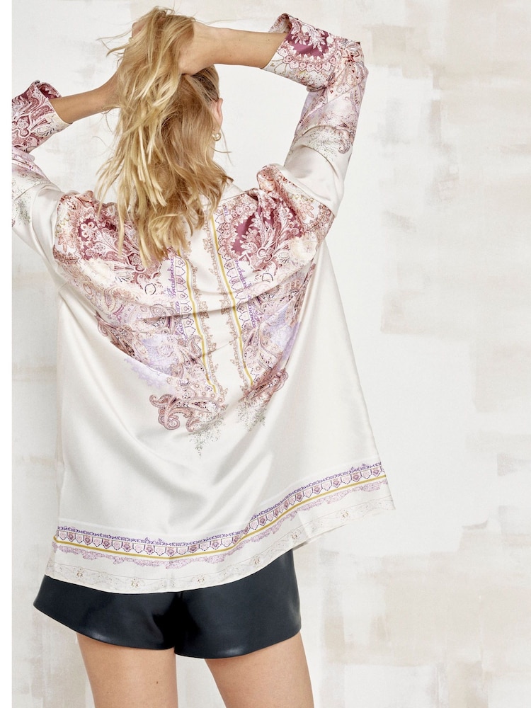 River Island Pink Paisley Print Shirt - Image 2 of 4
