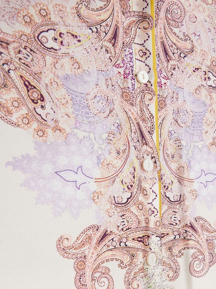 River Island Pink Paisley Print Shirt - Image 4 of 4