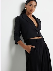 River Island Black Petite Easy Wide Leg Trousers - Image 3 of 5