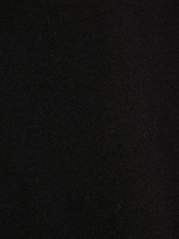 River Island Black Leopard Print Sleeve 100% Cotton T-Shirt - Image 5 of 5