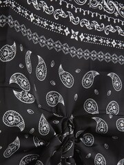 River Island Black Knot Front 100% Cotton T-Shirt - Image 4 of 4