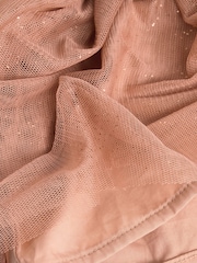 Tan Brown Twofer Mesh Baby Dress (0mths-2yrs) - Image 8 of 8