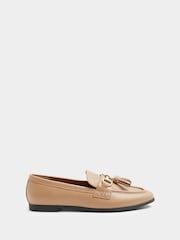 River Island Brown Tassel Snaffle Slim Loafers - Image 1 of 4