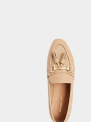 River Island Brown Tassel Snaffle Slim Loafers - Image 4 of 4