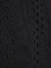 River Island Black Broderie Puff Sleeve Shirt - Image 4 of 4