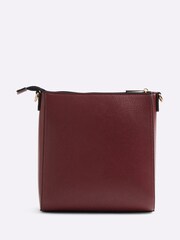 River Island Burgundy Clean Structure Messenger Bag - Image 2 of 5