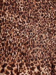 River Island Leopard Print Shirred Top - Image 4 of 4