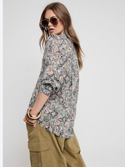 River Island Brown Paisley Print Shirt - Image 2 of 4
