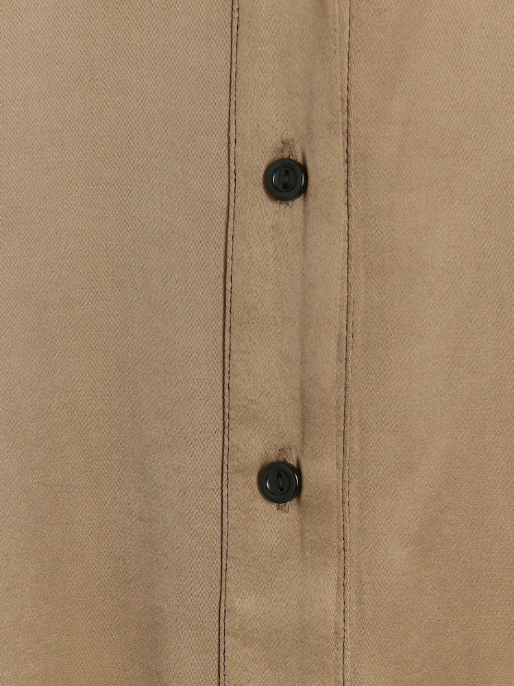 River Island Green Khaki Belted Shirt Dress - Image 4 of 4 River Island Green Khaki Belted Shirt Dress - Image 4 of 4