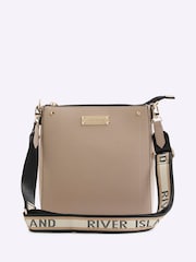 River Island Grey Clean Structure Messenger Bag - Image 1 of 4