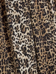 River Island Brown Leopard Print Wide Leg Tailored Trousers - Image 4 of 4