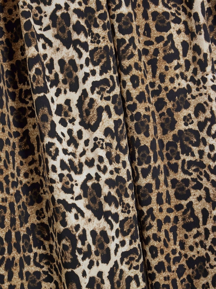 River Island Brown Leopard Print Wide Leg Tailored Trousers - Image 4 of 4