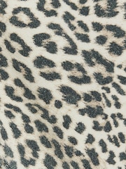 River Island Brown High Rise Straight Leopard Print 100% Cotton Jeans - Image 6 of 7