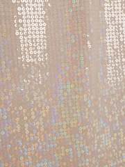 River Island Blue Sequin Midi Skirt - Image 4 of 4