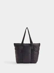 River Island Black Quilted Webbing Shopper Bag - Image 2 of 4