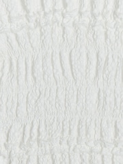 River Island White Textured Shirred Top - Image 4 of 4