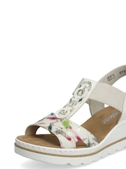 Rieker Womens Elastic Stretch Sandals - Image 2 of 10