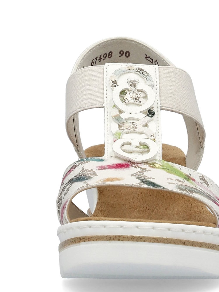 Rieker Womens Elastic Stretch Sandals - Image 7 of 10