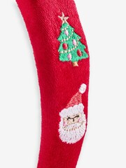 Red Embroidered Christmas Aliceband - Image 2 of 2