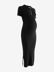 Negro - Maternity Collared Dress - Imagen 6 de 8