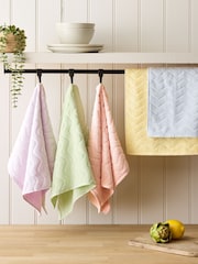 Set of 3 Pastel Set of 5 Tea Towels - Image 1 of 4