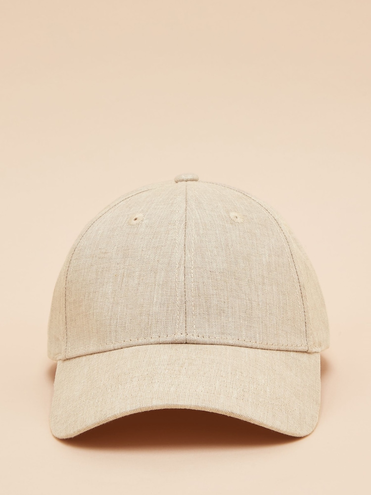 Joules Daley Neutral Linen Cap - Image 1 of 6