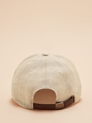 Joules Daley Neutral Linen Cap - Image 2 of 6