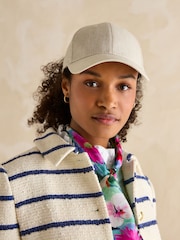 Joules Daley Neutral Linen Cap - Image 5 of 6