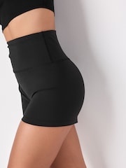 Black Active Shorter Length Cycling Shorts - Image 2 of 7