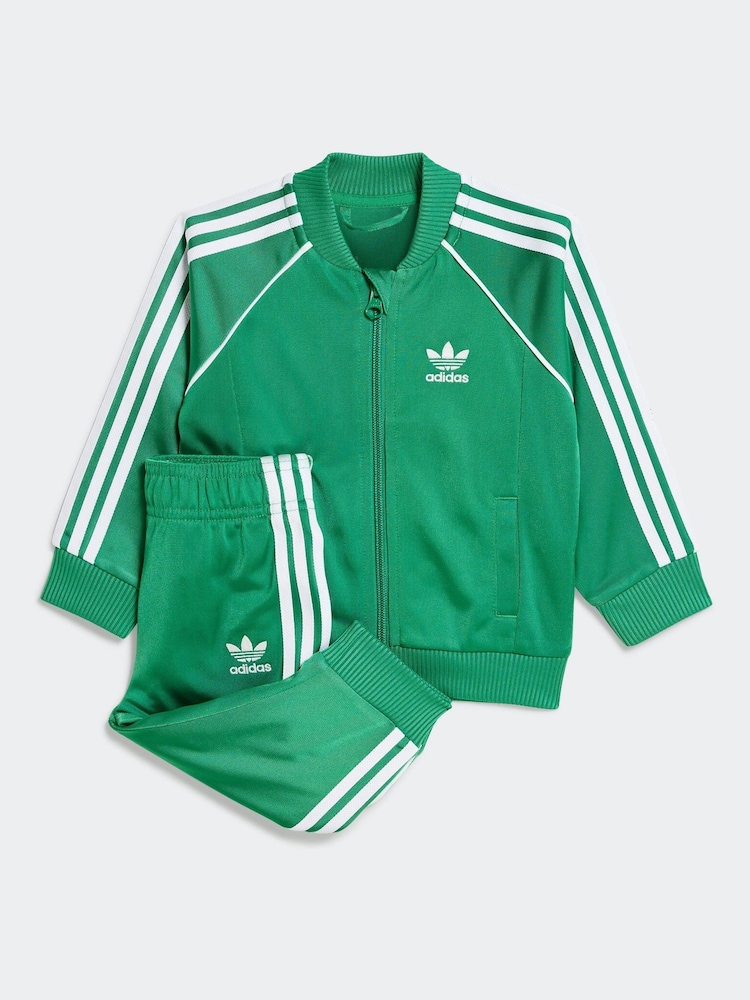 adidas Originals Green Infant SST Tracksuit - Image 1 of 7
