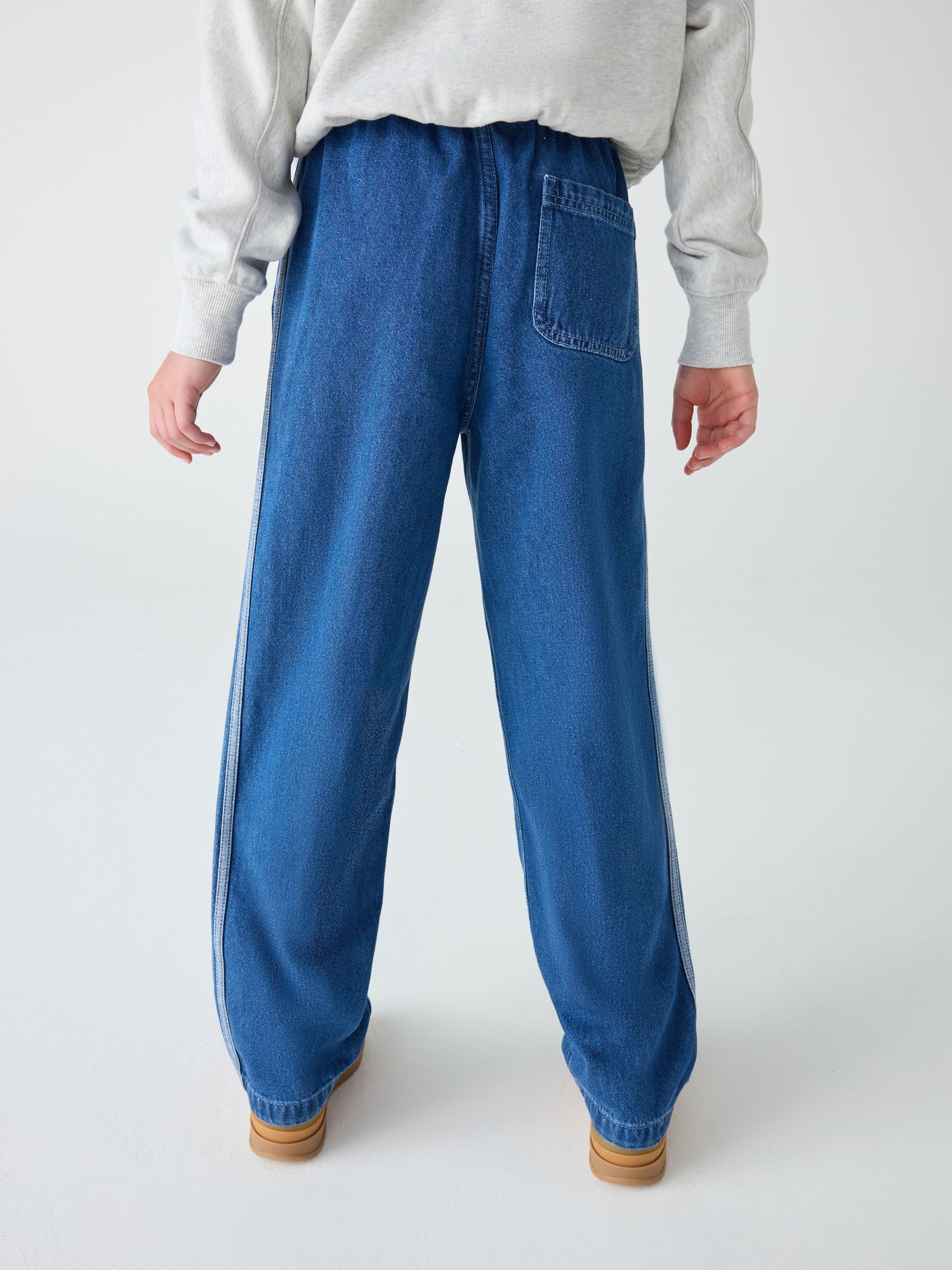 Buy adidas originals Blue Denim Joggers Kids from Next USA