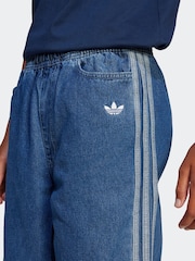 adidas originals Blue Denim Joggers Kids - Image 4 of 5