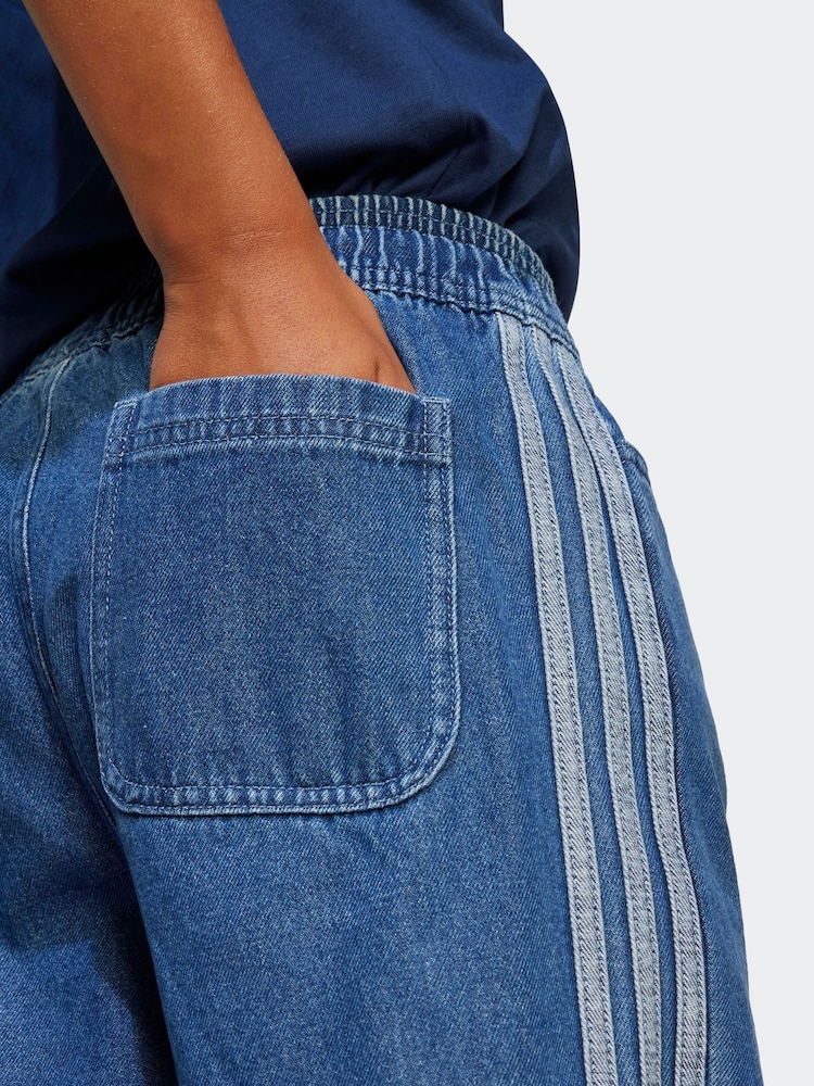 adidas originals Blue Denim Joggers Kids - Image 5 of 5