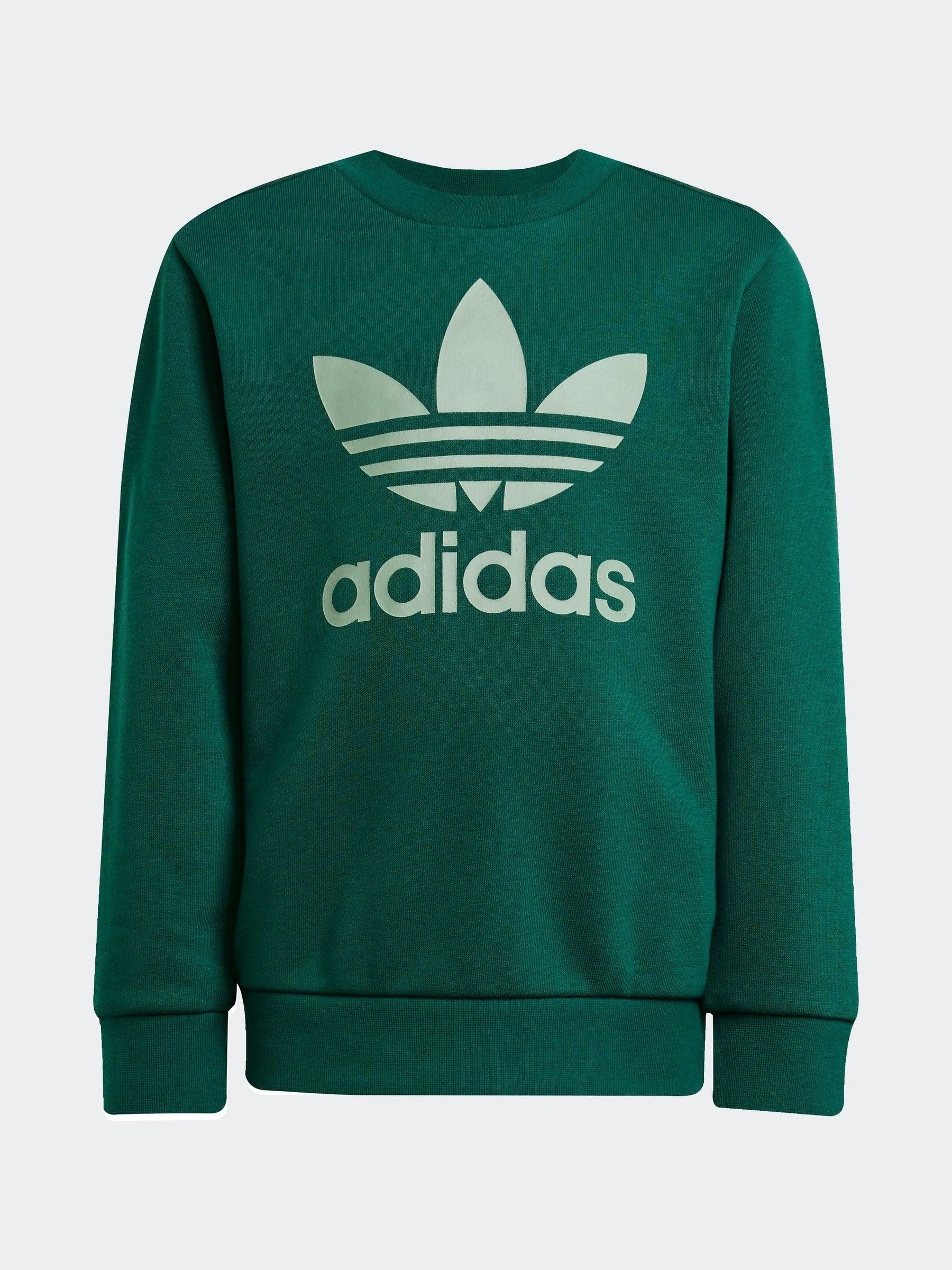 Buy adidas Originals Green Trefoil Crew Tracksuit from Next USA