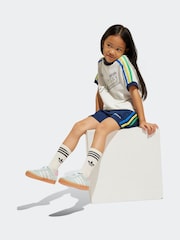 adidas originals White 100% Cotton Short T-Shirt Set - Image 1 of 8