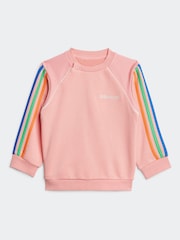 adidas Originals Pink Infant Rainbow Tracksuit - Image 2 of 7