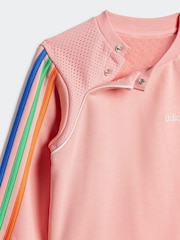 adidas Originals Pink Infant Rainbow Tracksuit - Image 5 of 7