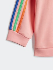 adidas Originals Pink Infant Rainbow Tracksuit - Image 6 of 7