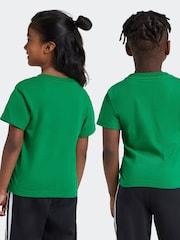 adidas originals Green 100% Cotton Trefoil T-Shirt - Image 2 of 5