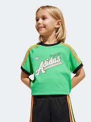 adidas originals Green 100% Cotton Short T-Shirt Set - Image 5 of 8
