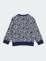 adidas originals Blue Blue Floral Liberty London Crew Tracksuit - Image 3 of 7