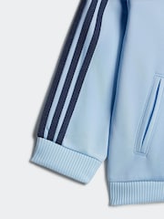 adidas Originals Blue Infant Firebird Tracksuit - Image 6 of 7