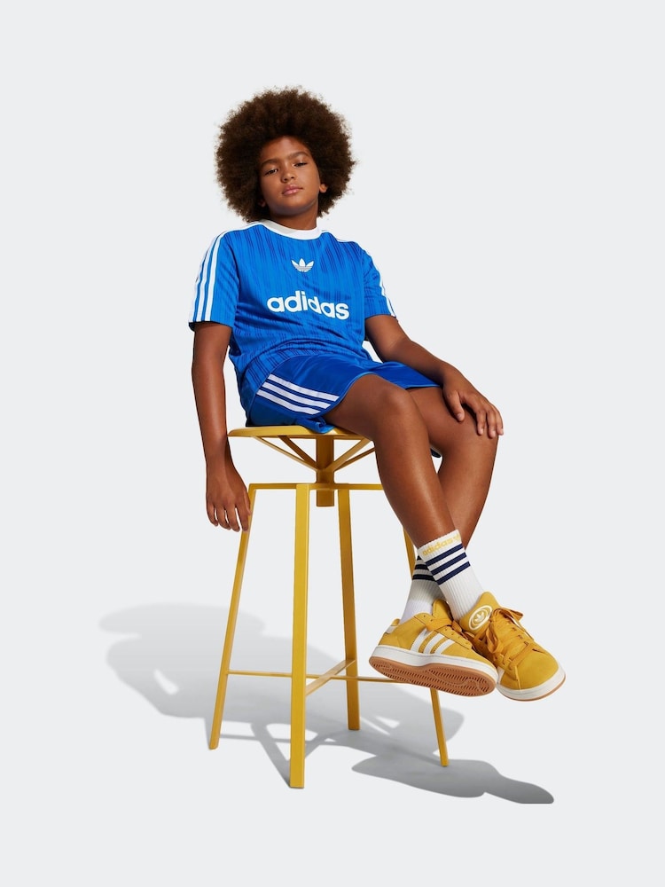 adidas originals Blue Adicolor T-Shirt - Image 1 of 6