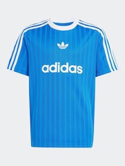 adidas originals Blue Adicolor T-Shirt - Image 6 of 6